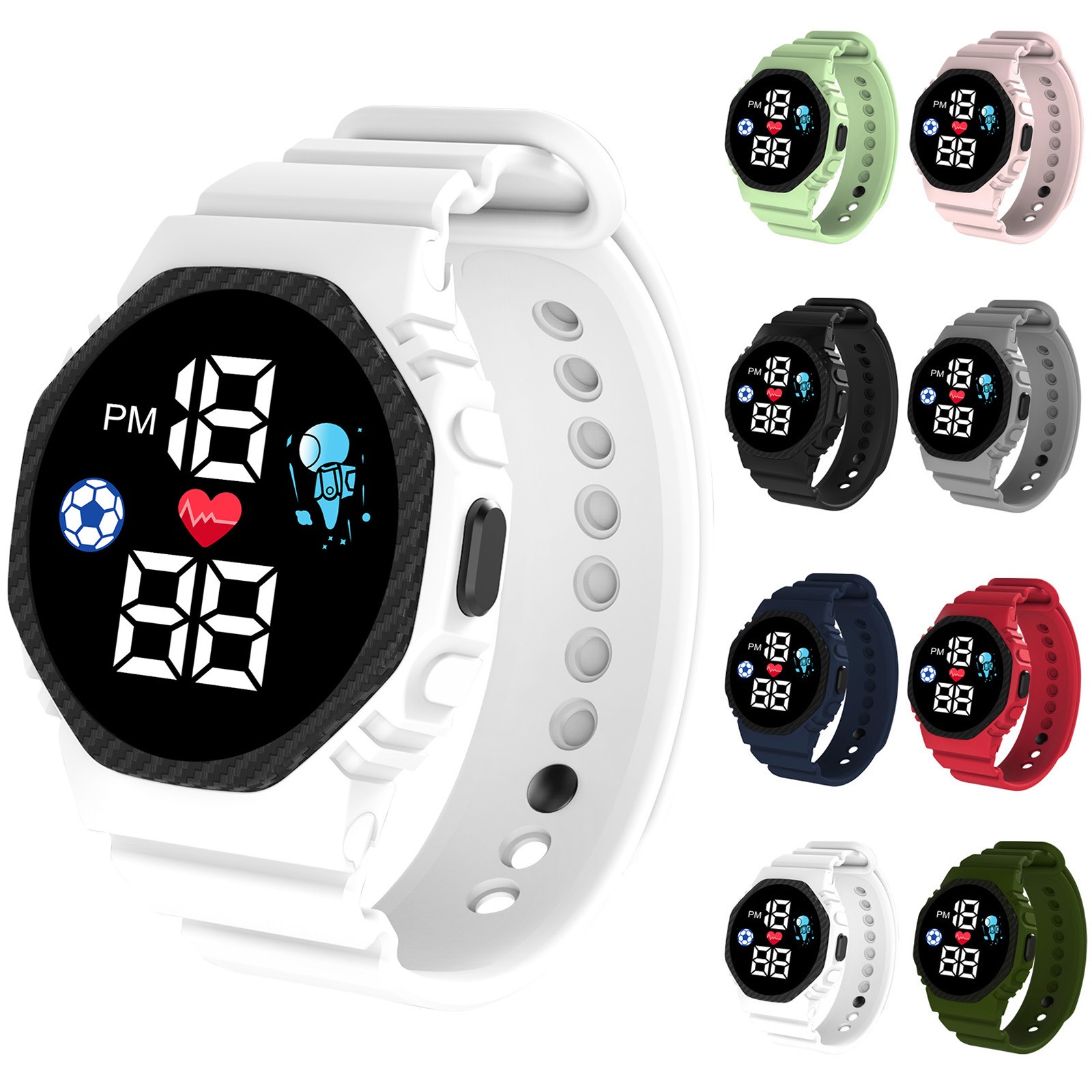 Smartwatch Digital Watches For Kid Girl - Multi-Color Smart Horloge Voor Kinderen Jongen
