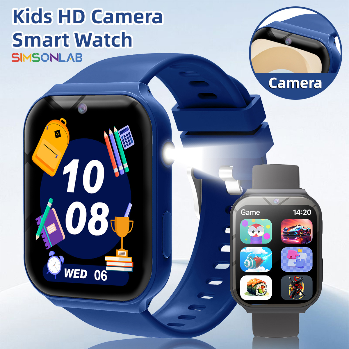 Smartwatch Watches For Kids - Studiepartners voor Kinderen HD Camera Zaklamp