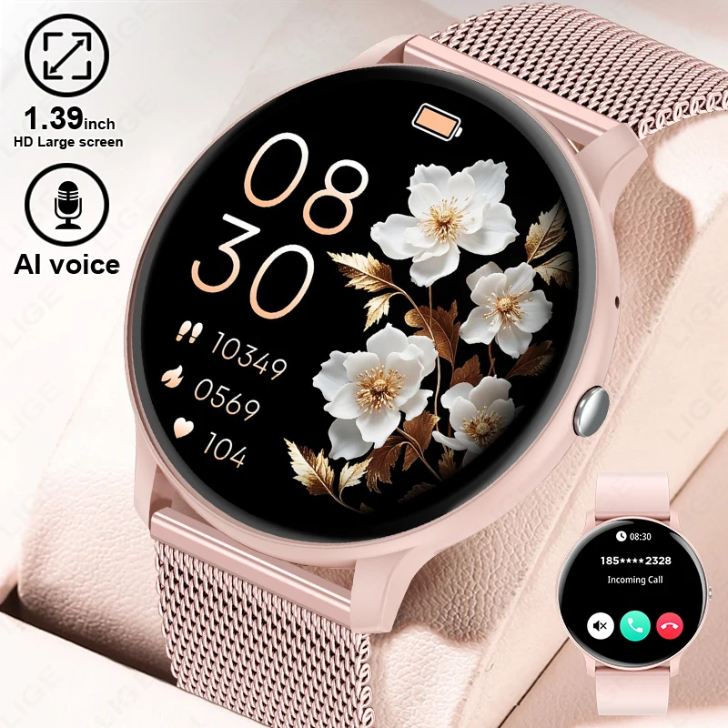 Watches Ladies Smartwatch - LIGE Bluetooth Call Smartwatch voor dames,