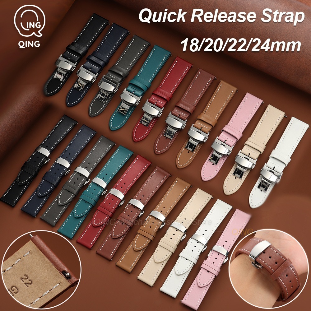 Smartwatch Vintage Watches For Women - 18mm 20mm 22mm 24mm Vintage Lederen