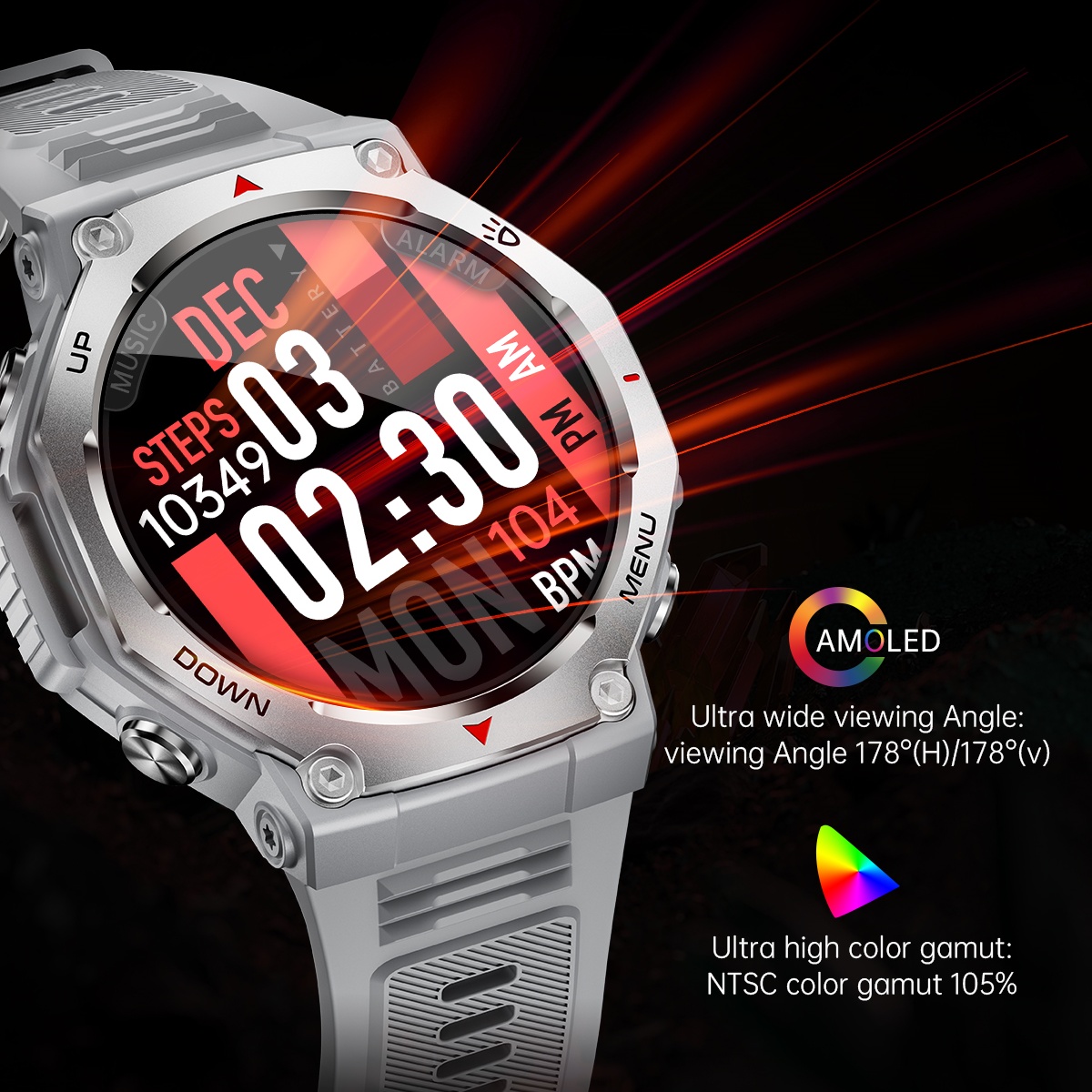 Voor Android IOS Nieuwe AMOLED - Watch Vs Smartwatch recensie en prijs