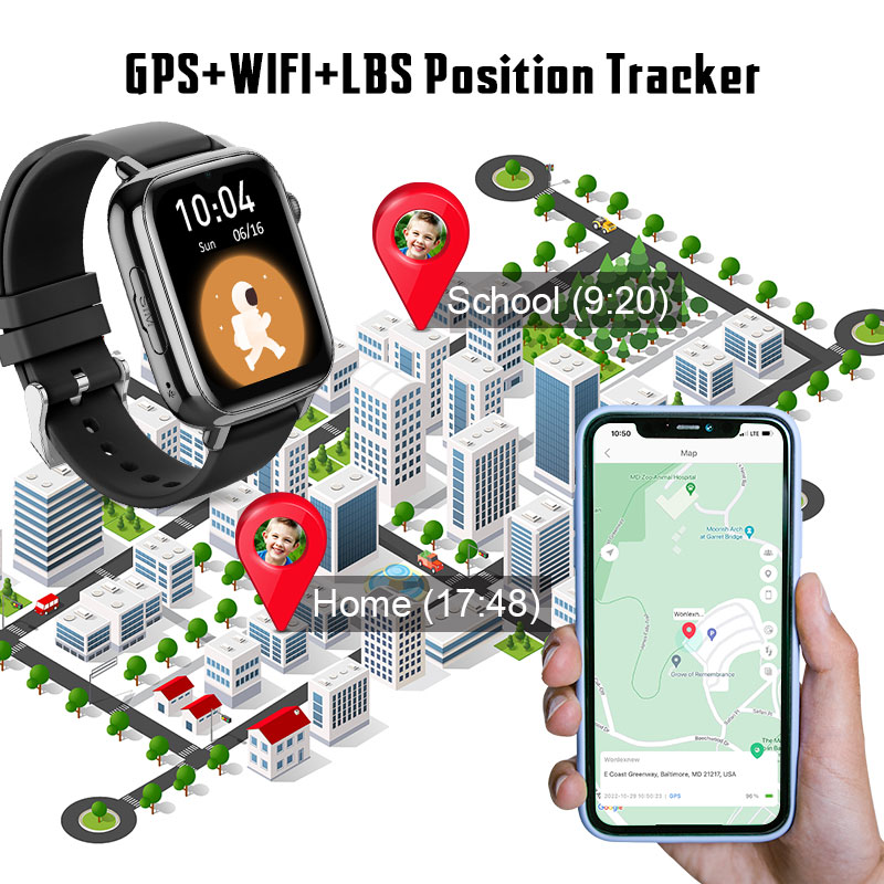 Wonlex KT34 Smartwatch voor ki - Smartwatch Watches For Kids With Gps recensie en prijs