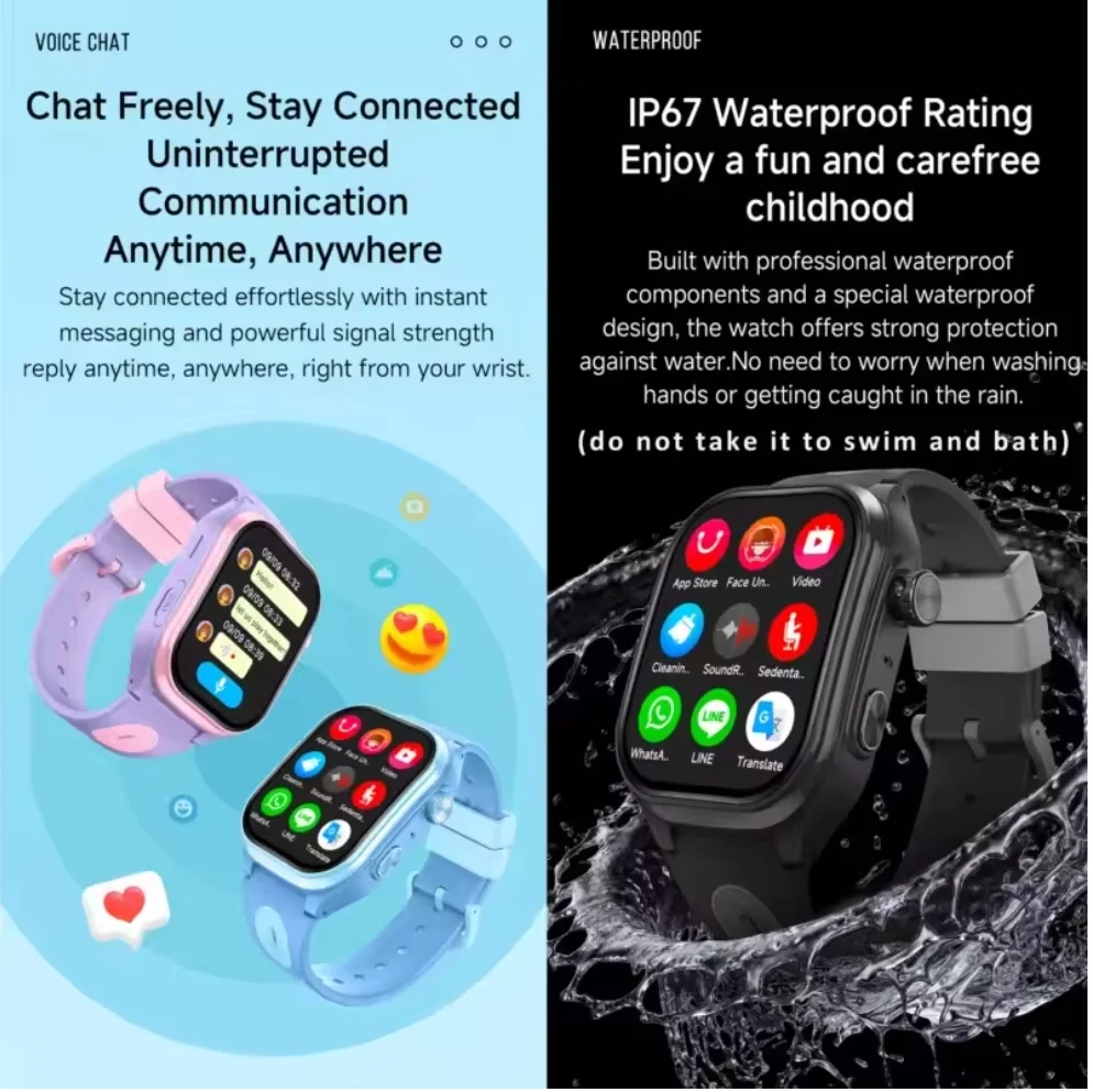 4G Smartwatch voor kinderen, k - Smartwatch Watches For Kids With Gps recensie en prijs