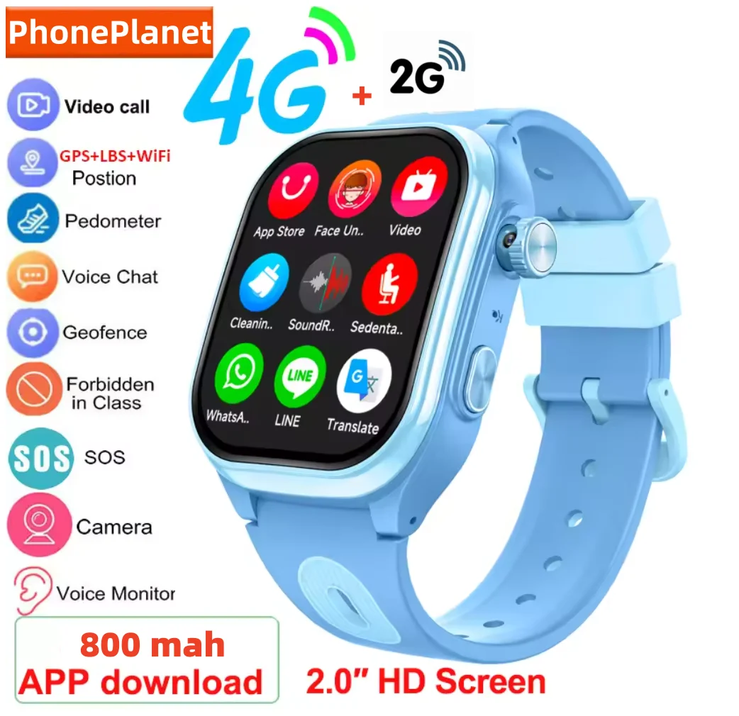 4G Smartwatch voor kinderen, k - Smartwatch Watches For Kids With Gps recensie en prijs