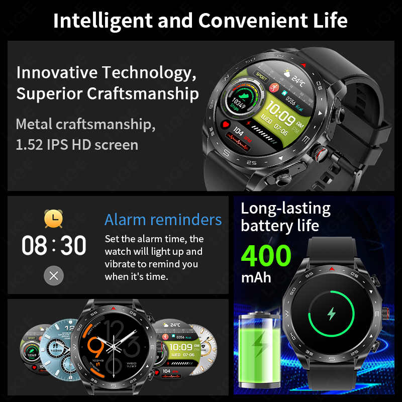 Lige Met Oordopjes Bluetooth H - Smartwatch Watches Price recensie en prijs
